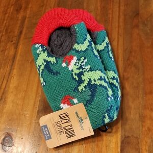 Mens Cozy Cabin Christmas Slippers